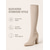 cheap Fashion Boots-Women's Gray Knee High Boots, Stretch Knit Sock Boots with Pointed Toe and Chunky Block Heel, Pull-On Dress Boots for Fall Winter Office, Party &amp; Evening Wear