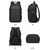 preiswerte College-Rucksäcke-Laptop-Rucksack für Herren, schwarz oder grau, wasserabweisendes Polyester, geräumiger Schulrucksack mit mehreren Fächern und USB-Ladeanschluss &amp;Gepäckgurt für Uni, Schule, Reisen und den täglichen