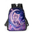 abordables Mochilas para Niños y Adolescentes-Conjunto de mochila infantil con estampado de gato y luna, mochila escolar ligera de poliéster con bolsa para el almuerzo. &amp;Estuche para lápices, juego de 4 piezas con múltiples bolsillos y gran