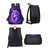 abordables Mochilas para Niños y Adolescentes-Conjunto de mochila infantil con estampado floral de unicornio, mochila escolar ligera de poliéster con bolsa para el almuerzo. &amp;Estuche para lápices, juego de 5 piezas con múltiples bolsillos y gran