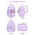 preiswerte Kinder- und Teenager-Rucksäcke-Schulrucksack und Federmäppchen für Mädchen, 2-teiliges Set, mehrfarbiger, wasserabweisender Polyester-Rucksack, geräumiger Rucksack mit vielen Fächern für Grundschule, Mittelschule und Campus &amp;