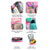 baratos Mochilas para Crianças e Adolescentes-Conjunto de mochila de 3 peças com estampa de margaridas para meninas, incluindo lancheira. &amp;Estojo escolar impermeável em poliéster, com vários compartimentos e alças acolchoadas em formato de S,