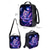 abordables Mochilas para Niños y Adolescentes-Conjunto de mochila infantil con estampado de gato y galaxia, mochila escolar ligera de poliéster con bolsa para el almuerzo. &amp;Estuche para lápices, juego de 4 piezas con múltiples bolsillos y gran