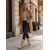 cheap Fashion Boots-Women's Slouchy Mid Calf Boots - Lightweight Khaki Ruched Wide Calf Tapered Toe Footwear for Tailored Trousers, Daily Walking