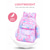 preiswerte Kinder- und Teenager-Rucksäcke-3-teiliges Rucksackset für Mädchen mit Sternenmuster, wasserabweisendes Polyester, großer Stauraum, mehrere Fächer, inklusive Lunchtasche und Federmäppchen &amp;Gepolsterte Tragegurte für Schule,