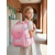 economico Zaini per Bambini e Adolescenti-blu bambini &amp;Zaino rosa riflettente, borsa scolastica in poliestere resistente all'acqua in 2 misure, zaino multi-scomparto di grande capacità per ragazzi e ragazze per il ritorno a scuola e al campus