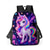 abordables Mochilas para Niños y Adolescentes-Conjunto de mochila de unicornio galáctico para niña, mochila escolar ligera de poliéster con bolsa para el almuerzo. &amp;Estuche para lápices, juego de 5 piezas con múltiples bolsillos y gran capacidad