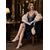billige 1920-tallet &amp; Gatsby-epoken-Sølvfargede dansesko med strass til dame - 1920-talls Great Gatsby retro-sandaler med mellomhøy hæl og stropper til flapperkostymer og kveldsfester