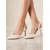 billiga Slingback-pumps-vita pärlpryddade slingback-pumps för kvinnor - spetsiga stilettklackar för cocktailparty, modefest &amp;bröllop