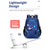 cheap Kids &amp; Teen Backpacks-Kids Backpack Set for Boys Girls, Waterproof Polyester School Bag with Lunch Bag &amp; Pencil Case, Large Capacity Multi-Compartment Bookbag, Reflective Strips, Multi-Color for School Travel