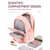 abordables Mochilas para Niños y Adolescentes-Mochila escolar para niña, mochila impermeable de poliéster con funda para carrito, mochila multicompartimento de gran capacidad para la escuela secundaria, la universidad y para viajar. &amp;regreso a