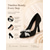 economico Pumps Classici-Décolleté da donna in camoscio nero - eleganti scarpe con tacco alto a punta, fiocco di perle e strass, perfette per cocktail party, cene serali e matrimoni.