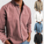 economico camicia da uomo con bottoni-Per uomo Camicia Camicia casual Camicia con Bottoni Bianco Nero Rosa Rosso Blu marino Manica Lunga Semplice Bavero Casuale Quotidiano Tasca Frontale Abbigliamento Cotone Elastene Elegante Moda Casual