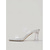 economico Sandali con tacco-Sandali da donna trasparenti con doppio cinturino metallico argento, tacco alto a blocco spesso e trasparente, perfetti per cocktail party, serate e vacanze.