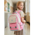 cheap Kids &amp; Teen Backpacks-Kids School Backpack, Lightweight Waterproof Polyester Rucksack, Multi Compartment Large Capacity,  Breathable Padded Straps, Pink Blue Red, Back to School, Travel, Daily Use