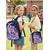abordables Mochilas para Niños y Adolescentes-Conjunto de mochila infantil con estampado de gato y luna, mochila escolar ligera de poliéster con bolsa para el almuerzo. &amp;Estuche para lápices, juego de 4 piezas con múltiples bolsillos y gran