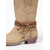 baratos Cowboy &amp; Western Boots-Botas de camurça taupe femininas estilo cowboy - botinhas de cano médio com salto baixo e tira trançada, estilo boho, perfeitas para o outono/inverno, para usar no dia a dia e no dia a dia.