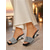 abordables Sandales à talons-Mules noires à strass pour femmes - élégantes sandales à bout carré argentées et talon géométrique sculpté, parfaites pour les cocktails et les vacances en soirée.