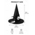 abordables Accessoires d'Halloween-Chapeau de sorcière pour femme en polyester imprimé tête de mort, idéal pour Halloween, les fêtes, le cosplay, les maisons hantées, les déguisements de sorcière, le carnaval, les spectacles et les