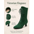baratos Vitoriano &amp; Eduardo-Botas femininas de camurça verde até a metade da panturrilha - sapatos de estilo vitoriano com cadarço e salto baixo, perfeitos para trajes medievais, vintage e renascentistas.