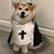 baratos Vestuário &amp; Acessórios-Fantasia fofa e engraçada de freira para cães e gatos, ideal para cosplay e fotos.