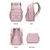abordables Mochilas para Niños y Adolescentes-Mochila escolar para niña, mochila de poliéster resistente al agua con funda para carrito, mochila infantil de gran capacidad con múltiples bolsillos para primaria, ideal para viajes. &amp;regreso a