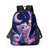 baratos Mochilas para Crianças e Adolescentes-Mochila escolar feminina com estampa de gatinho fofo e estampa de meteorito, mochila leve de poliéster para escola com lancheira inclusa. &amp;Estojo para lápis, conjunto de 5 peças com vários bolsos e