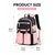 preiswerte Kinder- und Teenager-Rucksäcke-3-teiliges Rucksackset für Mädchen, verschiedene Farben, wasserabweisendes Polyester, geräumiger Rucksack mit mehreren Fächern, inklusive Lunchtasche, Federmäppchen und gepolsterten Tragegurten