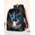 abordables Mochilas para Niños y Adolescentes-Mochila infantil Doodle Rocket de 3 piezas, ligera, de poliéster, con gran capacidad, múltiples compartimentos y bolsa térmica para el almuerzo. &amp;Estuche para lápices para la vuelta al cole, el