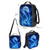baratos Mochilas para Crianças e Adolescentes-Mochila infantil com estampa de golfinho, conjunto leve de poliéster para escola, com lancheira inclusa. &amp;Estojo para lápis, conjunto de 5 peças com vários bolsos e grande capacidade, ideal para o