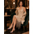 voordelige Jaren 1920 &amp; Gatsby-tijdperk-Dames gouden glitter dansschoenen - retro sandalen met uitlopende hak en mesh bandjes in de stijl van de jaren 20, geïnspireerd op The Great Gatsby, voor flapper-kostuums en avondfeesten.