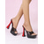 abordables Zapatos de salón de plataforma-Mules de plataforma de PVC transparente rojo para mujer: tacones altos acampanados con tiras transparentes y sexys para fiestas en discotecas, cenas nocturnas y vacaciones en resorts de lujo.