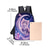 abordables Mochilas para Niños y Adolescentes-Conjunto de mochila infantil con estampado de gato y luna, mochila escolar ligera de poliéster con bolsa para el almuerzo. &amp;Estuche para lápices, juego de 4 piezas con múltiples bolsillos y gran