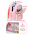 abordables Mochilas para Niños y Adolescentes-Mochila infantil rosa y morada a cuadros, mochila escolar de poliéster resistente al agua con múltiples compartimentos y gran capacidad, disponible en 2 tamaños, ideal para la vuelta al cole y para