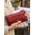 preiswerte Geldbörse damen-Lange Damen-Geldbörse aus echtem Leder mit Krokodilprägung, mehrfarbig glänzend, geräumige Clutch mit mehreren Fächern, Kartenfächern und Münzfach – ideal für Reisen, Arbeit und Partys.