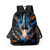 abordables Mochilas para Niños y Adolescentes-Mochila infantil Doodle Rocket de 3 piezas, ligera, de poliéster, con gran capacidad, múltiples compartimentos y bolsa térmica para el almuerzo. &amp;Estuche para lápices para la vuelta al cole, el