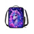 abordables Mochilas para Niños y Adolescentes-Conjunto de mochila infantil con estampado floral de unicornio, mochila escolar ligera de poliéster con bolsa para el almuerzo. &amp;Estuche para lápices, juego de 5 piezas con múltiples bolsillos y gran