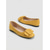 baratos Sapatilhas de mulher-Sapatilhas de ballet femininas - modelo vintage francês com bico quadrado e fivela grande de camurça na cor amarelo mostarda, perfeitas para uso urbano, dia a dia e chá da tarde.