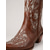 baratos Cowboy &amp; Western Boots-Mulheres Botas Botas Cowboy botas de vaqueira Ao ar livre Diário Cor Sólida Botas da panturrilha Bordado Salto Robusto Dedo Apontado Elegante Vintage Luxuoso Pele PU Sem Atacadores Preto Marron Bege