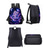 abordables Mochilas para Niños y Adolescentes-Conjunto de mochila infantil con estampado de gato y galaxia, mochila escolar ligera de poliéster con bolsa para el almuerzo. &amp;Estuche para lápices, juego de 4 piezas con múltiples bolsillos y gran