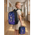 abordables Mochilas para Niños y Adolescentes-Conjunto de mochila infantil con diseño de bruja y gato bajo un cielo estrellado, mochila escolar ligera de poliéster con bolsa para el almuerzo. &amp;Estuche para lápices, juego de 5 piezas con múltiples