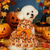 abordables Vêtements &amp; Accessoires-Déguisements d'Halloween pour chiens, costumes de citrouille et de fantôme pour chats avec nœud orange, vêtements pour chatons, chihuahuas, yorkshires et caniches