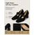 abordables Zapatos Mary Jane-Zapatos de tacón Mary Jane de punto negro para mujer: cómodos zapatos con punta cuadrada, tacón de bloque y doble hebilla, ideales para ir a la oficina a diario o para usarlos todo el día.