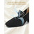 abordables Zapatos Mary Jane-Zapatos de tacón Mary Jane de punto negro para mujer: cómodos zapatos con punta cuadrada, tacón de bloque y doble hebilla, ideales para ir a la oficina a diario o para usarlos todo el día.