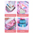 preiswerte Kinder- und Teenager-Rucksäcke-3-teiliges Rucksackset für Mädchen mit Sternenmuster, wasserabweisendes Polyester, großer Stauraum, mehrere Fächer, inklusive Lunchtasche und Federmäppchen &amp;Gepolsterte Tragegurte für Schule,