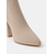 cheap Fashion Boots-Women's Gray Knee High Boots, Stretch Knit Sock Boots with Pointed Toe and Chunky Block Heel, Pull-On Dress Boots for Fall Winter Office, Party &amp; Evening Wear