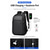 preiswerte College-Rucksäcke-Laptop-Rucksack für Herren, schwarz oder grau, wasserabweisendes Polyester, geräumiger Schulrucksack mit mehreren Fächern und USB-Ladeanschluss &amp;Gepäckgurt für Uni, Schule, Reisen und den täglichen