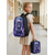 abordables Mochilas para Niños y Adolescentes-Conjunto de mochila infantil con estampado de gato galáctico, mochila escolar ligera de poliéster con bolsa para el almuerzo. &amp;Estuche para lápices, juego de 5 piezas con múltiples bolsillos y gran