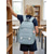 abordables Mochilas para Niños y Adolescentes-Mochila escolar para niña, mochila de poliéster resistente al agua con funda para carrito, mochila infantil de gran capacidad con múltiples bolsillos para primaria, ideal para viajes. &amp;regreso a