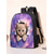 abordables Mochilas para Niños y Adolescentes-Conjunto de mochila para niña con diseño de gato asomándose, mochila escolar ligera de poliéster con bolsa para el almuerzo. &amp;Estuche para lápices, juego de 4 piezas con múltiples bolsillos y gran